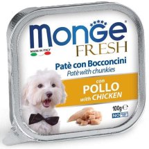 Вологий корм Monge Dog FRESH з куркою - 100 г