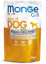 Вологий корм Monge Dog GRILL Puppy & Junior курка з індичкою - 100 г