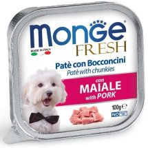 Вологий корм Monge Dog FRESH з і свининою - 100 г