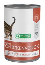 Вологий корм Nature's Protection Cat Adult Sterilised Chicken & Duck для стерилізованих котів з куркою і качкою - 400 г