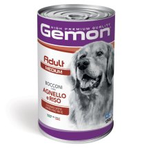 Вологий корм Gemon Dog Wet Medium Adult шматочки з ягням та рисом, 1 - 25 кг