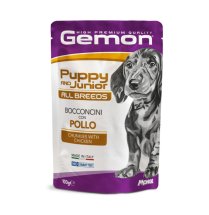 Вологий корм Gemon Dog Wet Puppy & Junior шматочки з куркою - 100 г