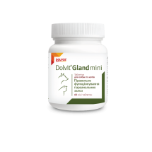 Вітаміни Dolfos для собак та котів Долвіт Гленд міні для параанальних залоз 1т/3кг - 60 таб