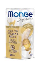 Вологий корм Monge Cat Adult тунeць з сибасою та картоплею - 80 г