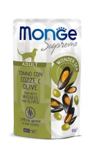 Вологий корм Monge Cat Adult тунeць з мідіями та оливками - 80 г