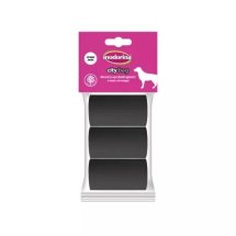 Пакетики Inodorina City Bag для прибирання за собаками чорні - 6 шт