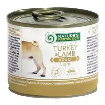Вологий корм Nature's Protection Dog ADULT LIGHT TURKEY & LAMB для собак з індичкою та ягням - 200 г