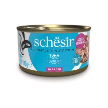 Вологий корм Schesir Cat Tuna ТУНЕЦЬ в бульйоні для котів - 85 г