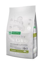 Сухий корм Nature's Protection Dog SC White Grain Free Junior Small and Mini Breeds (White Fish) для цуценят та юніорів дрібних порід Біла Шерсть з Білою Рибою - 1.5 кг