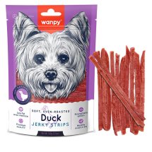 Ласощі Wanpy Dog Soft Duck Jerky Strips ФІЛЕ КАЧКИ В’ЯЛЕНЕ СМУЖКИ для собак - 100 г