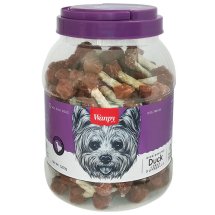 Ласощі Wanpy Dog Duck Jerky Dumbbells КІСТКА-ГАНТЕЛЬ З В’ЯЛЕНОЮ КАЧКОЮ для собак - 1.2 кг