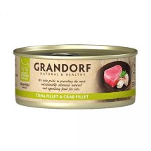 Вологий корм Grandorf Cat Tuna Fillet & Crab Fillet для котів тунець краб - 70 г