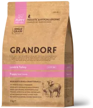 Сухий корм Grandorf Dog Puppy Lamb & Turkey для цуценят ягня та індичка від 3 тижнів - 1 кг