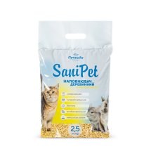 Наповнювач деревинний Природа Sani Pet «Лимон» для котів - 5 кг - 2.5 кг