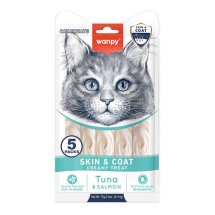 Рідкі ласощі Wanpy Cat Functional Creamy Lickable Treat Skin&Coat ШКІРА Й ШЕРСТЬ для котів - 70 г