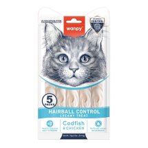 Рідкі ласощі Wanpy Cat Functional Creamy Lickable Treat Hairball Control ВИВЕДЕННЯ ШЕРСТІ для котів - 70 г