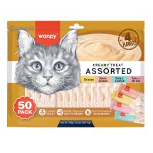 Рідкі ласощі Wanpy Cat Creamy Treat Assorted МІКС ЛАСОЩІВ для котів 14 г - 1 шт