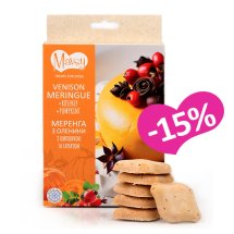 Ласощі Mavsy FD Venison rosehip pumpkin Маренга з оленинини з шипшиною та гарбузом - 50 г