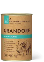 Вологий корм Grandorf Dog Buffalo & Turkey Adult для собак з м'ясом буйвола та індичкою - 400 г
