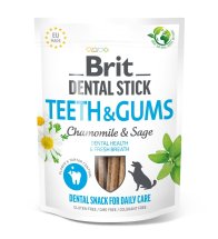 Ласощі для собак Brit Dental Stick Teeth & Gums здорові ясна та зуби ромашка і шавлія, 7 шт - 251 г
