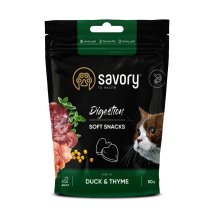 М'які ласощі Savory для покращення травлення котів качка з чебрецем - 50 г
