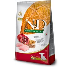 Сухий корм Farmina Dog N&D Low Grain Chicken & Pomegranate PUPPY MINI для цуценят дрібних порід з куркою - 2.5 кг
