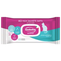 Вологі серветки Inodorina Functional Acqua Aromatica для дорослих котів з ароматною водою та легким м'ятним ароматом - 40 шт