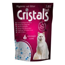 Наповнювач CRISTALS Fresh Силікагель з лавандою - 9 л - 3.6 л