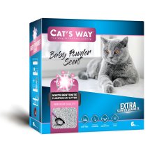 Бентонітовий наповнювач CAT'S WAY BOX дитяча присипка + рожеві гранули коробка - 6 л - 6 л