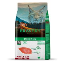 BRAVERY Cat Chicken Adult Sterilized корм для дорослих котів стерилізованихз куркою - 7 кг - 2 кг