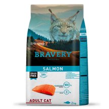 BRAVERY Cat Salmon Adult сухий корм для дорослих котів з лососем - 7 кг - 2 кг