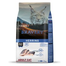 BRAVERY Cat Herring Adult сухий корм для дорослих котів з оселедцем - 7 кг - 2 кг