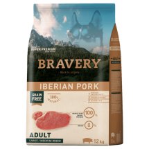 BRAVERY Dog Iberian Pork Large/Medium Adult сухий корм для дорослих собак cередніх та великих порід з іберійською свининою - 12 кг