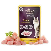 Пауч NUEVO CAT SENSITIVE для чутливих котів з монопротеїном індички - 85 г - 85 г