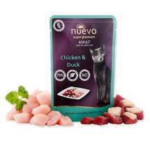 Пауч NUEVO CAT ADULT для котів курка і качка - 85 г - 85 г