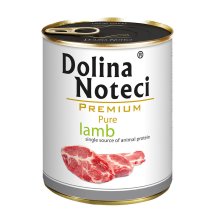 Вологий корм Dolina Noteci DOG Premium Pure Для собак алергіків з ягням - 800 г