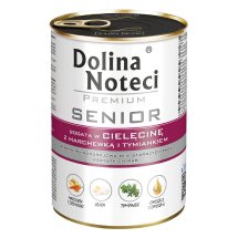 Вологий корм Dolina Noteci DOG Premium Senior Для літніх собак с телятиной морковью и чебрецом - 400 г