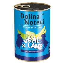 Вологий корм Dolina Noteci DOG Superfood Для cобак з телятиною та бараниною - 400 г