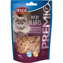 Ласощі Trixie Premio Ducky Hearts для котів сердечка з качкою та рибою 50 г - 1 шт - 1 шт