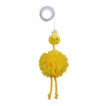 Іграшка Trixie для котів Курка з брязкальцем та котячою м'ятою на мотузці плюш 20 см - 1 шт - 1 шт