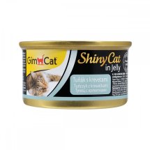 Корм вологий GimCat Shiny Cat для котів з тунцем та креветками в желе - 70 г - 70 г