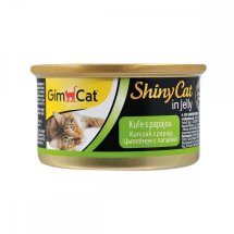 Корм вологий GimCat Shiny Cat для котів з куркою та папайєю - 70 г - 70 г