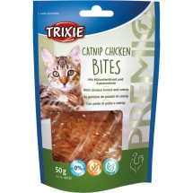 Ласощі Trixie Premio Catnip Chicken Bites для котів шматочки з курячою грудкою і котячою м'ятою 50 г - 1 шт - 1 шт