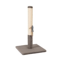 Кігтеточка Природа ДО1 стовпчик для котів 36х36х67 см - Сірий - Бежевий