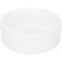 Миска Trixie для собак керамічна біла 400 мл 13 см - 1 шт