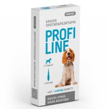 Краплі Provet PROFILINE для собак 4-10 кг інсектоакарицид 1 піпетка - 1 мл
