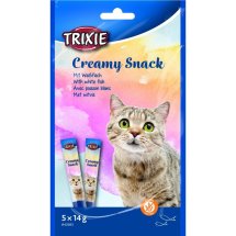 Ласощі Trixie Creamy Snacks для котів з білою риби 5 шт х 14 г - 1 шт - 1 шт