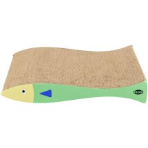 Дряпка Trixie для котів Риба картонна з котячою м ятою 2 шт 40х30х11 см м ятно-кремовий - 1 шт - 1 шт