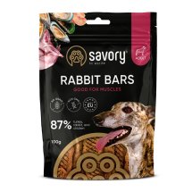 Джерки Savory Bars With Rabbit, батончики з кроликом - 100 г