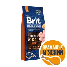 Сухий корм Brit Premium Dog Sport для собак з високими енерговитратами, з куркою - 15 кг